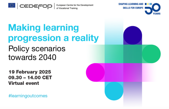 Save the Date Cedefop conference Making learning progression a reality