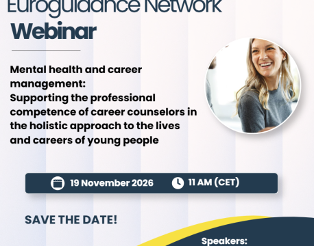 Euroguidance Network Webinar 19 November 2026 at 11 am CET -SAVE THE DATE